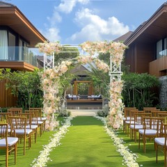Extra LargeWhite Wedding Archway Stand Celebration Ceremony Backdrop Square Arch