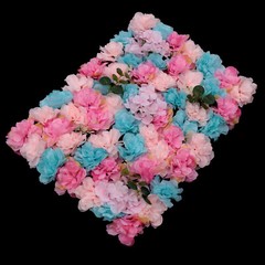 12PC 60x40cm Flower Wall Panel Artificial Flower Wall Backdrop Wedding Celebraty