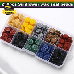 Wax Seal Stamp Kit, Witch Initial Letter a with 10 Colors Sealing Wax Beads, Com