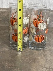 Royal Norfolk Libbey Fall Autumn Pumpkin 16oz Glasses – Set of 6