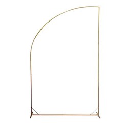 8 ft GOLD Half Moon Metal Floral Display Frame Arch Backdrop STAND Party Events