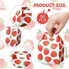 22 Pcs Strawberry Party Favor Boxes Strawberry Candy Treat Goody Gift Boxes for