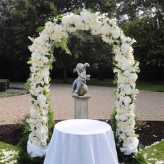Jumbo White Wedding Arch Ceremony Metal Backdrop Garden Arch Frame Pergola Stand