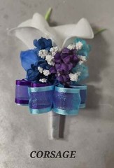 Purple Teal Royal Blue Calla Lily Galaxy Orchid