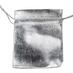 50pcs Adjustable Fabric Jewelry Bags Gold Drawstring Pouches for Wedding Storage