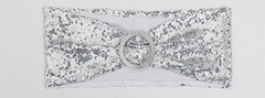 Pack Sequin Chair Sashes for Wedding Decor, Glitter Chair Sash Bands 50 Silver