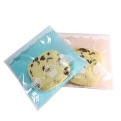 100 Clear Self Adhesive Cupcake Designs OPP Treat Bags Different Colors 10x10cm