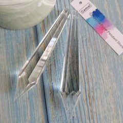 10pcs 100mm Drop Crystal Pendant Prisms Chandelier Trimming Lighting Repair Part