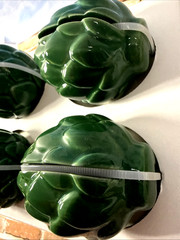 Threshold Green Artichoke Stoneware Place Card Holders 4-Piece Table Decor Set