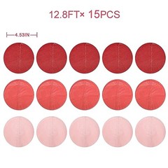 192 Ft Red Party Decorations Polka Dot Backdrop Streamer Tissue Paper Ombre Red