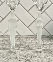 Hallmark Keepsake Two Hearts One Love Wedding Toasting Flutes Bride Groom 2005