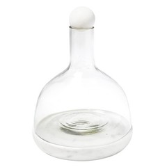 Santa Barbara Design Studio Table Sugar Marble And Glass Wine Carafe 42-Ounce