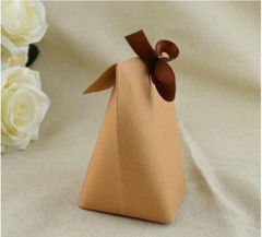 25Pcs Blank Kraft Paper Bag Candy Bag Wedding Favors Gift Box Package Birthday