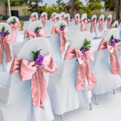 4x Rose Gold Satin 12″x 108» Table Runner Bright Silk Smooth Wedding Banquet