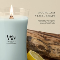 Woodwick Gifts For Women And Men 21.5 Oz Large Hourglass Candle Crackling Wick