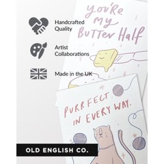 Old English Co. Happy Anniversary Cute Penguin Card – Romantic Animal Couple …