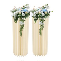 2 Pcs Wedding Centerpieces Cardboard Vases 31.5in Tall Flower Vase for Party