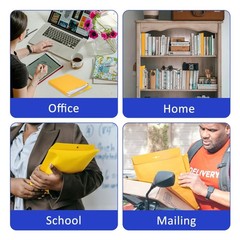 9×12 Expanding Manila Envelopes with Clasp 25 Pack, Goefun 180 GSM Heavyweigh…