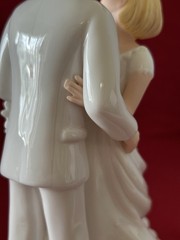 Vintage Lenox Opal Innocence Bride & Groom Wedding Cake Topper Figurine