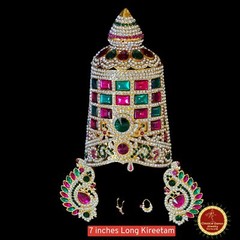Designer Goddess Varalakshmi AMMAVARU KIREETAM SET | Amman Pooja Festivals