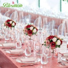 🔥2 Pcs Flower Centerpieces for Tables Wedding Fake Flowers Rose Arrangement🔥