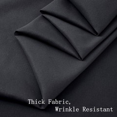 20 ft x 10 ft Thick Black Backdrop Curtain for Parties, 4 Panels Black Polyes…