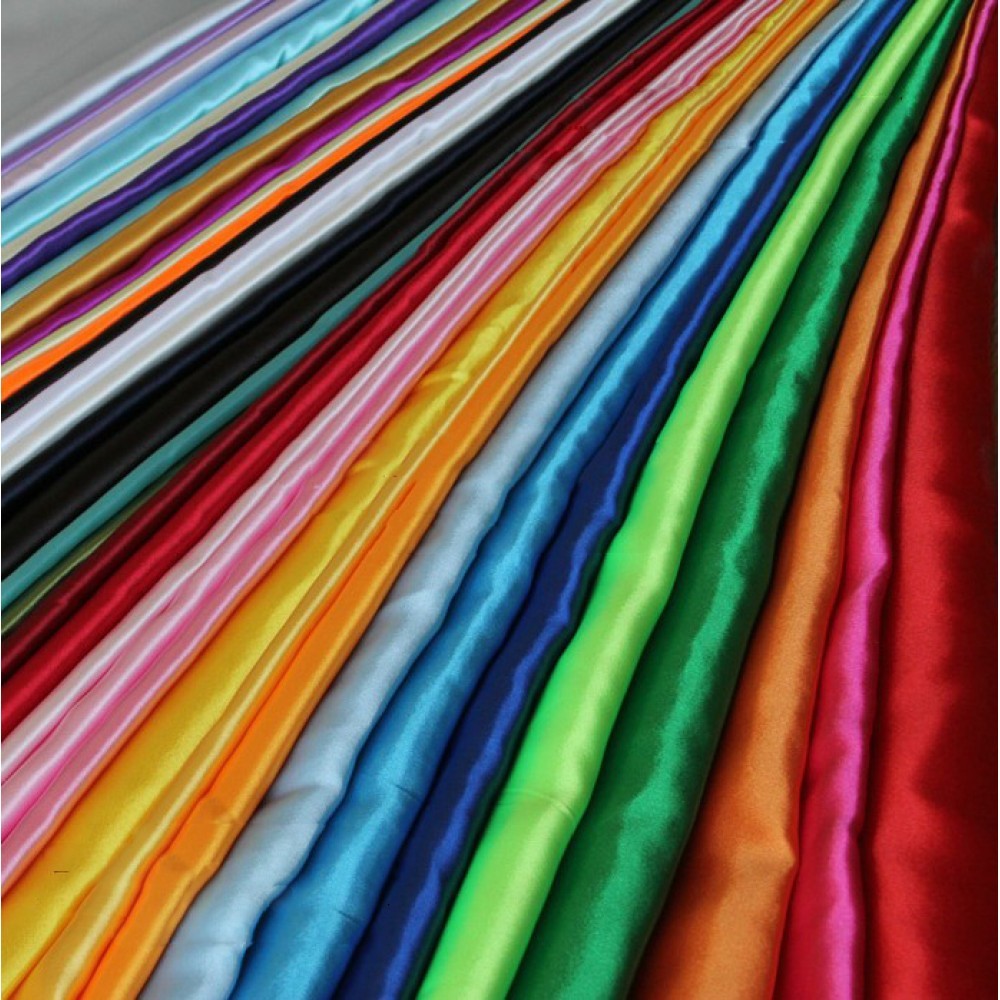 5 Yards Satin Fabric 60″ Sash Bows TableCloth Runner Overlay SALE 22 COLORS USA