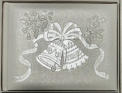 NEW BRIDE HALLMARK WEDDING BELLS GUEST SIGN IN BOOK ALBUM IVORY & WHITE [E]