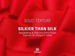 Vitalizart Red Silk Satin Ribbon 1-1/2 inch x 15 Yard Christmas
