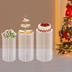 3Pcs Round Cylinder For Decoration& Birthday Parties, Wedding Round Cylinder