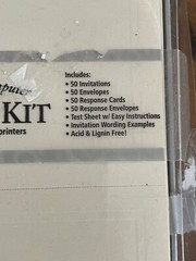 Gartner Studios Swirl Wedding Invitation Kit, Pearl, 50-Count (READ)
