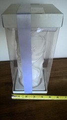 Lillian Rose 9″ Unity Pillar Candle Wedding Unscented White – Off White & Silver