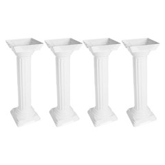 4pcs Roman Column For Wedding Landscaping Pillar Event Decorative Columnar White