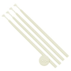 Hyoola Beeswax Skinny Taper Candles – 50 Pack – Natural 9 inches, White