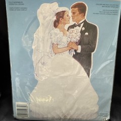 Amscan Honeycomb Wedding Centerpiece table decoration Vtg 12″ Bridal 1980s Retro