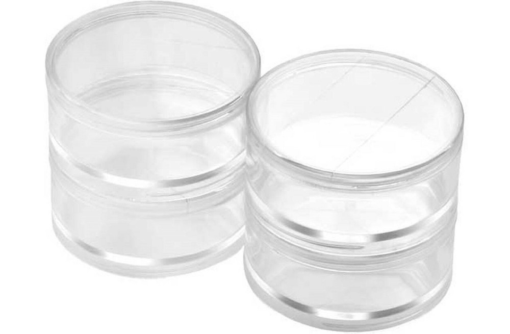12 Clear Plastic Acrylic Round Box Fillable cookie candy favor 3.75″ D x 1.25 H