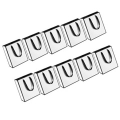 6×2.4×7.8Inch Shopping Bag Ribbon Handle For Wedding Birthday Retail Packaging
