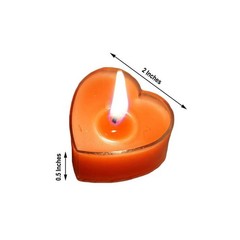 12 pcs 2″ Red Heart Votive Tealight Candles Wedding Party Centerpieces Supplies