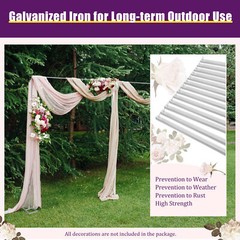 10x20ft Backdrop Stand Wedding Party Backdrop Stand Pipe Kit Curtain Frame NEW