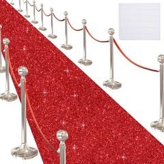 Glitter Carpet Runner 2.6FT x 15FT (200 GSM Thick) + Adhesive Tape – Durable …