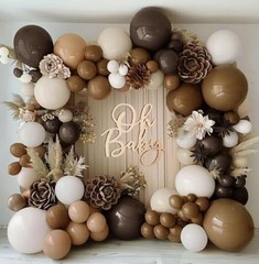 Brown Nude Balloon Arch Kit Double Stuffed Neutral Blush Neutral Brown White