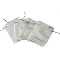 50Pcs Gold Gift Drawstring Bags Pouches for Jewelry Organizers Favor Candy Bar C