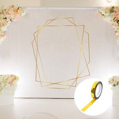 GOLD 100 yards Metallic Polyester Arts and Crafts TAPE ROLL Party Supplies