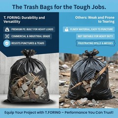 55-60 Gallon Trash Bags Heavy Duty 2.1 Mil – 39»x55» 100 Count Extra Thick …