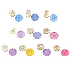 Lily-Flower Sealing Wax Stamp Paint Seal Head Flower Wax Seal Stamp for Kid