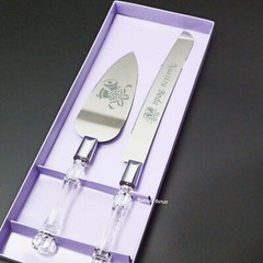 Boda Wedding Cuchillos De Pastel Cake Knife Server Set Nuestra Bodal Silver Bell