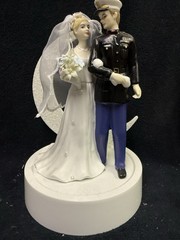 SEXY Marines Armed forces Soldier Wedding Cake Topper officer romantic hero -# 2