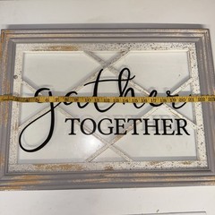 Gather Together Framed Window Art Picture