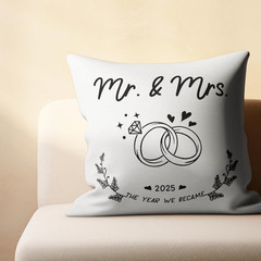 Mr and Mrs Wedding Gifts Pillow Covers 18×18, Wedding Gifts for Couples 2025 New