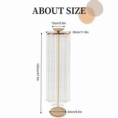Party Crystall Vase Flower Table Stand Centerpieces For Party Wedding Supplies